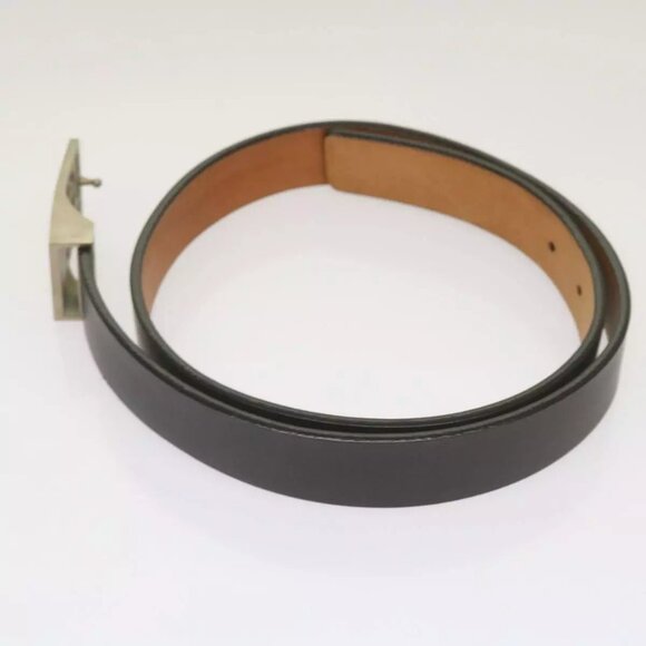 LOUIS VUITTON Damier Ebene Belt Leather 2Set Black LV Auth - Picture 5 of 13